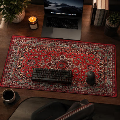 Red Oriental Gaming Mouse Pad